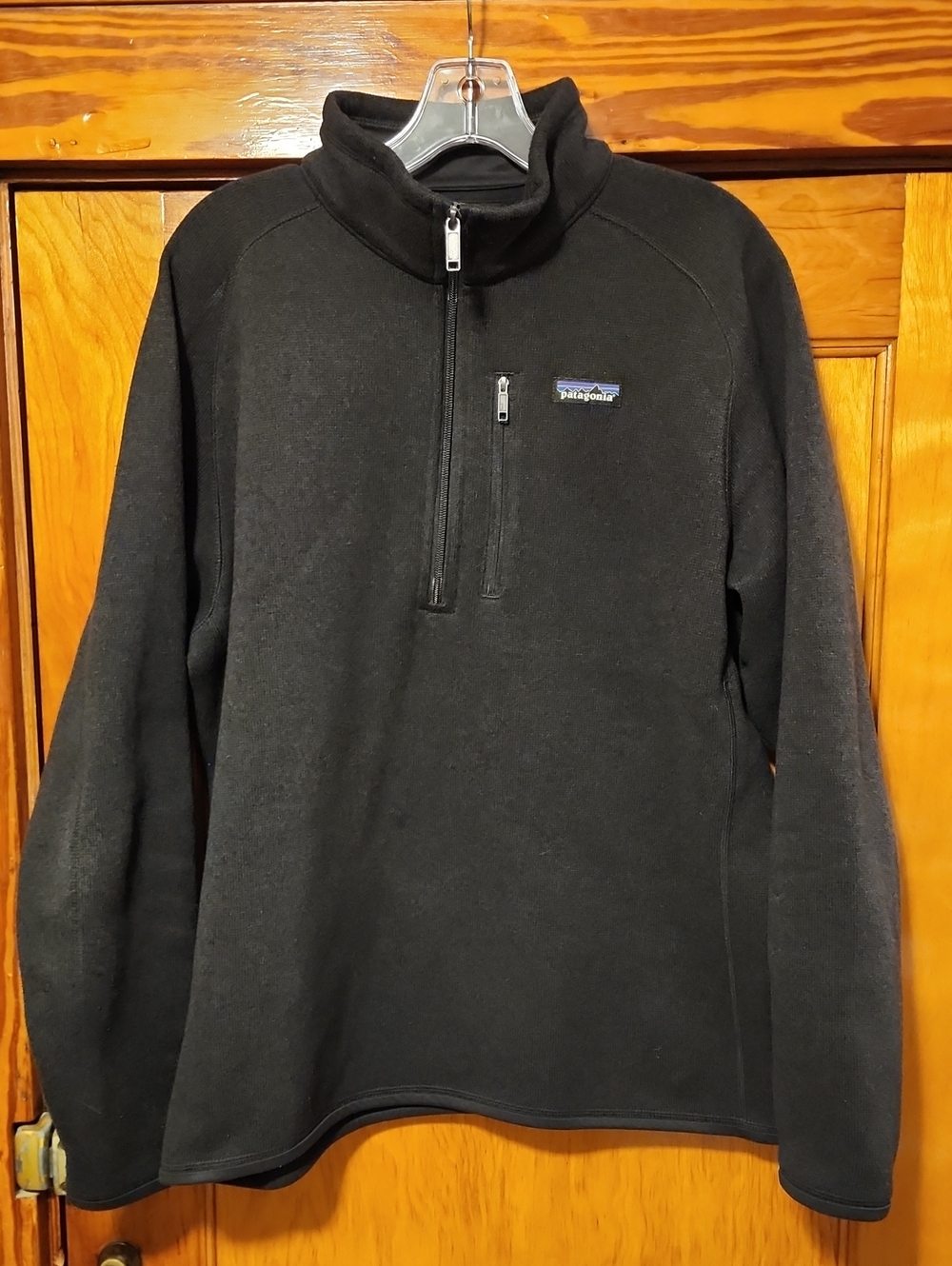 Patagonia Men’s Better Sweater Black 1/4-Zip Fleece Pullover size L